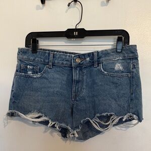 DL1961 Distressed Renee Denim Shorts 26